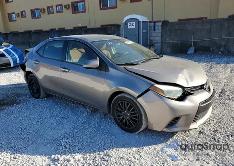 2015 Toyota Corolla L z USA, uszkodzony, nr VIN 2T1BURHE7FC293783